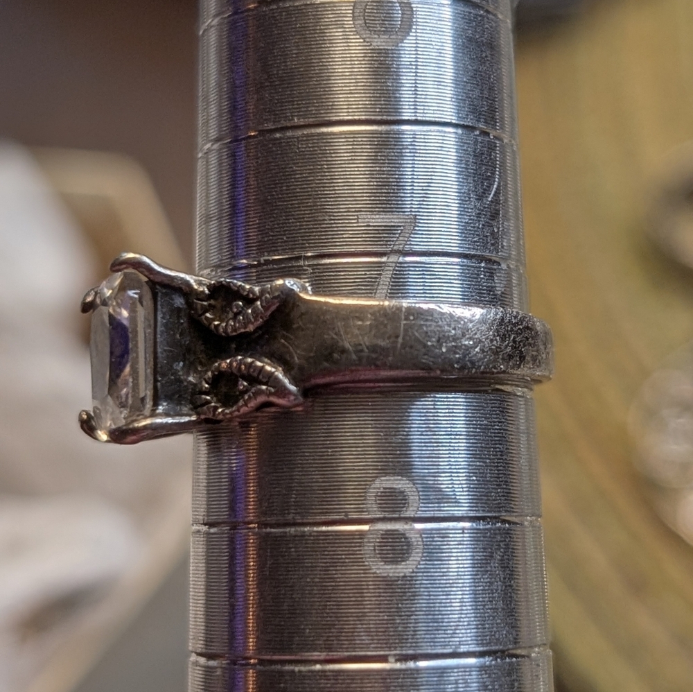 Sterling Silver Ring with Gemstone